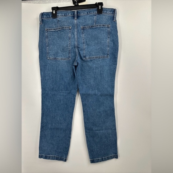 J. Crew Women's Crop Big Pockets Denim Jeans Sz 30 Blue NWT - Picture 3 of 5